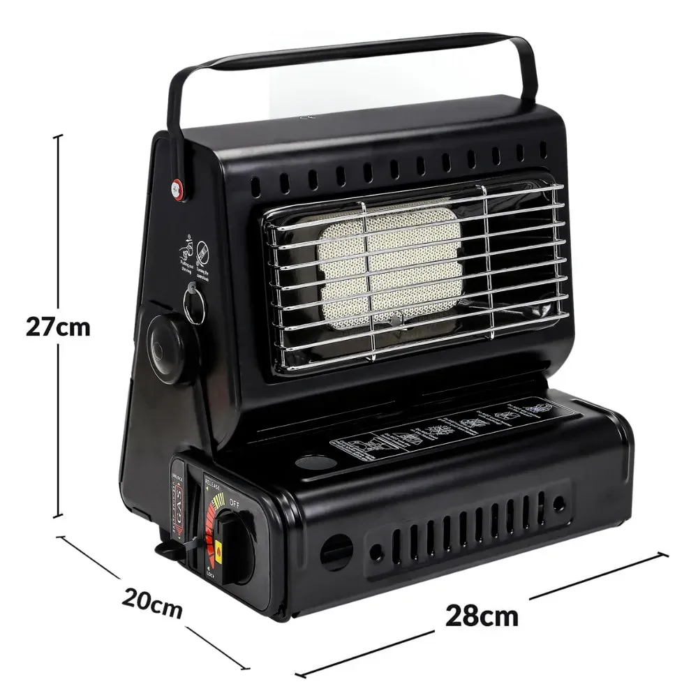 Portable Butane Gas Heater in Black for Camping, Hiking, and Outdoor Use view 10