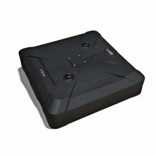 82cm Black Offset Patio Umbrella Base - Sand/Water Filled Square