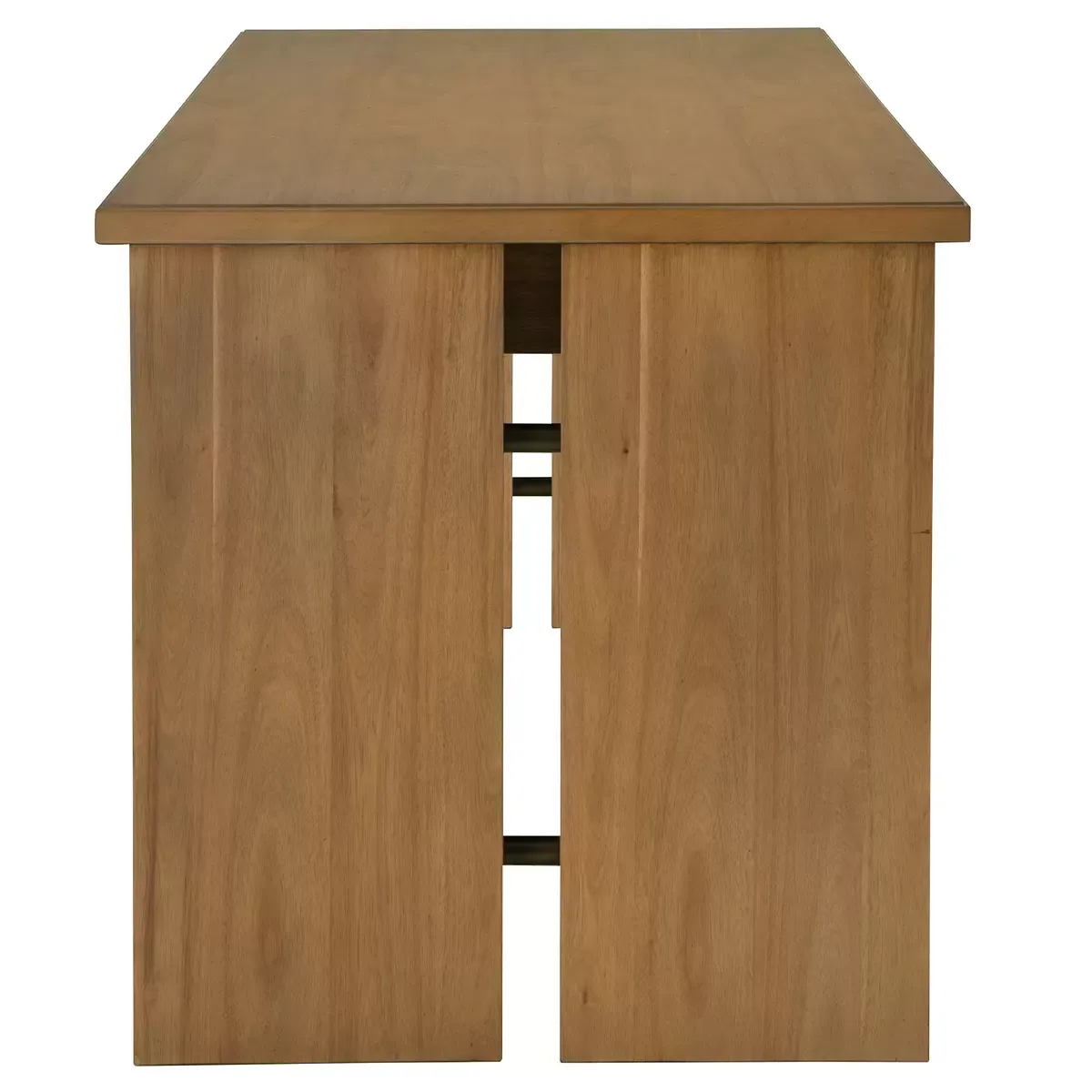 Writing Desk in Acacia Hue with Rubberwood Construction and Dovetail Drawers view 3