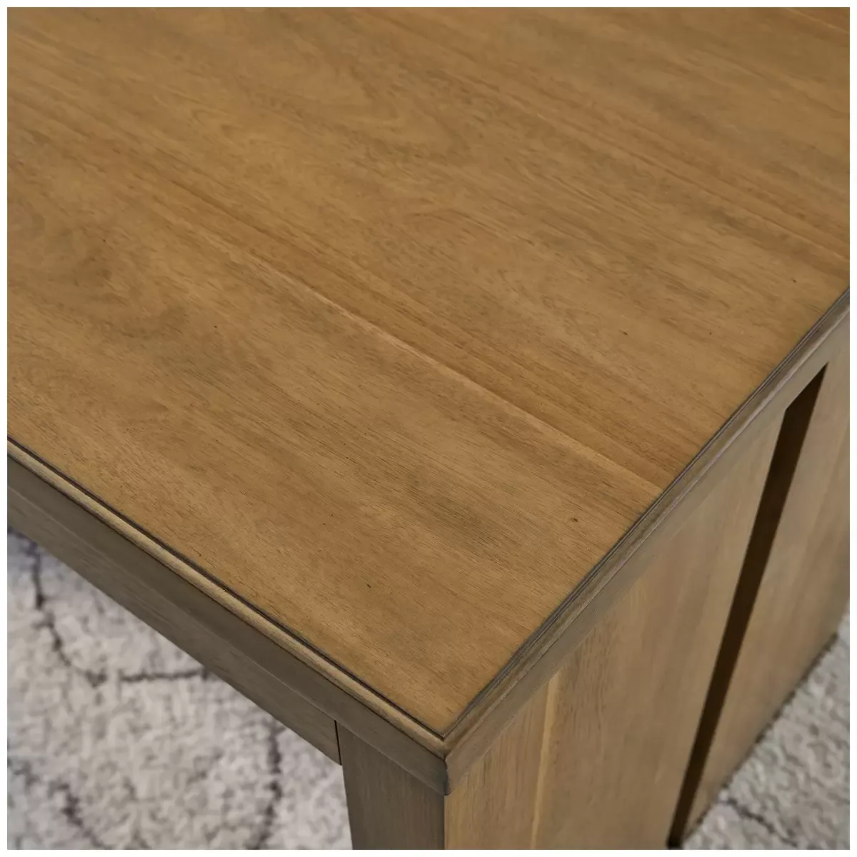 Writing Desk in Acacia Hue with Rubberwood Construction and Dovetail Drawers view 7