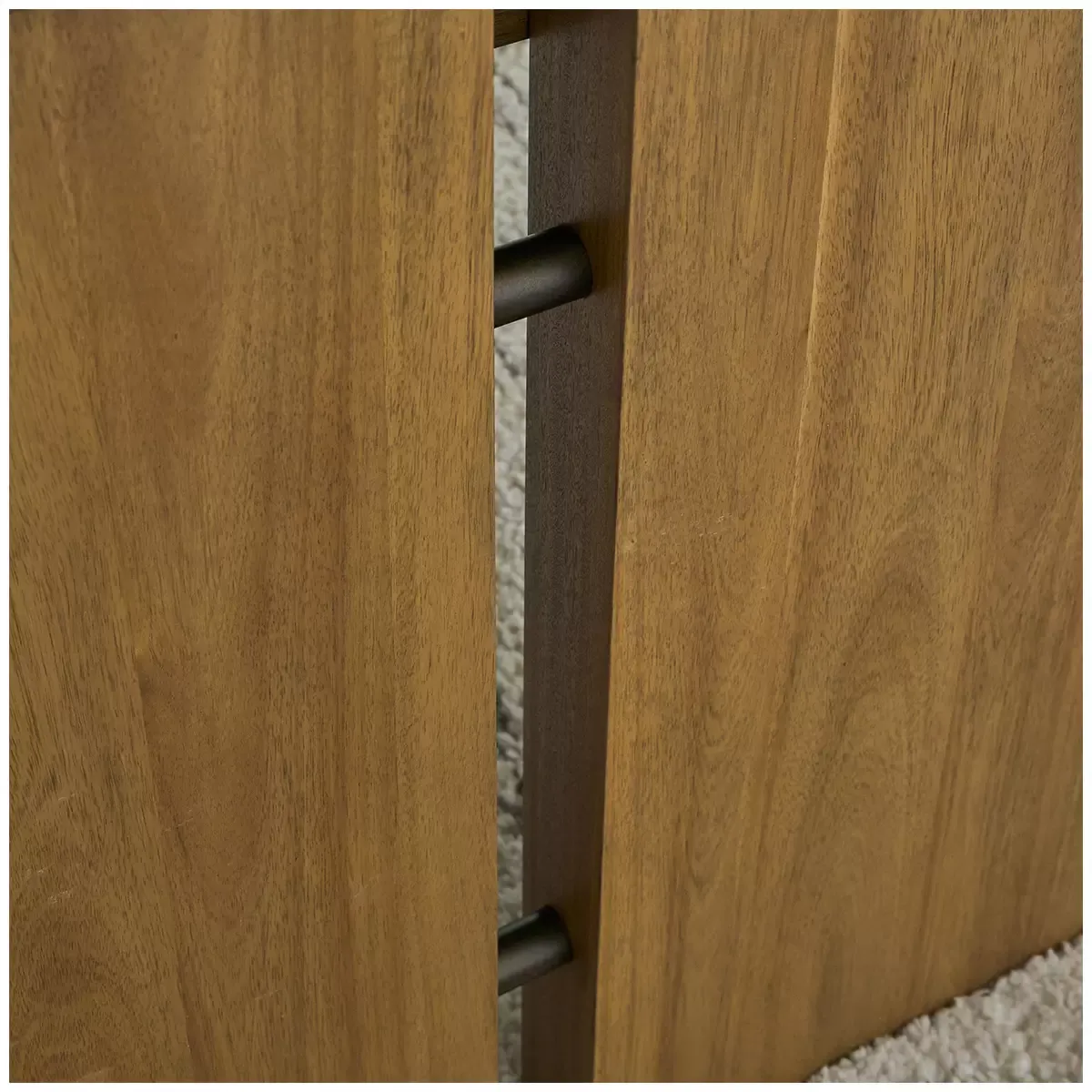 Writing Desk in Acacia Hue with Rubberwood Construction and Dovetail Drawers view 8