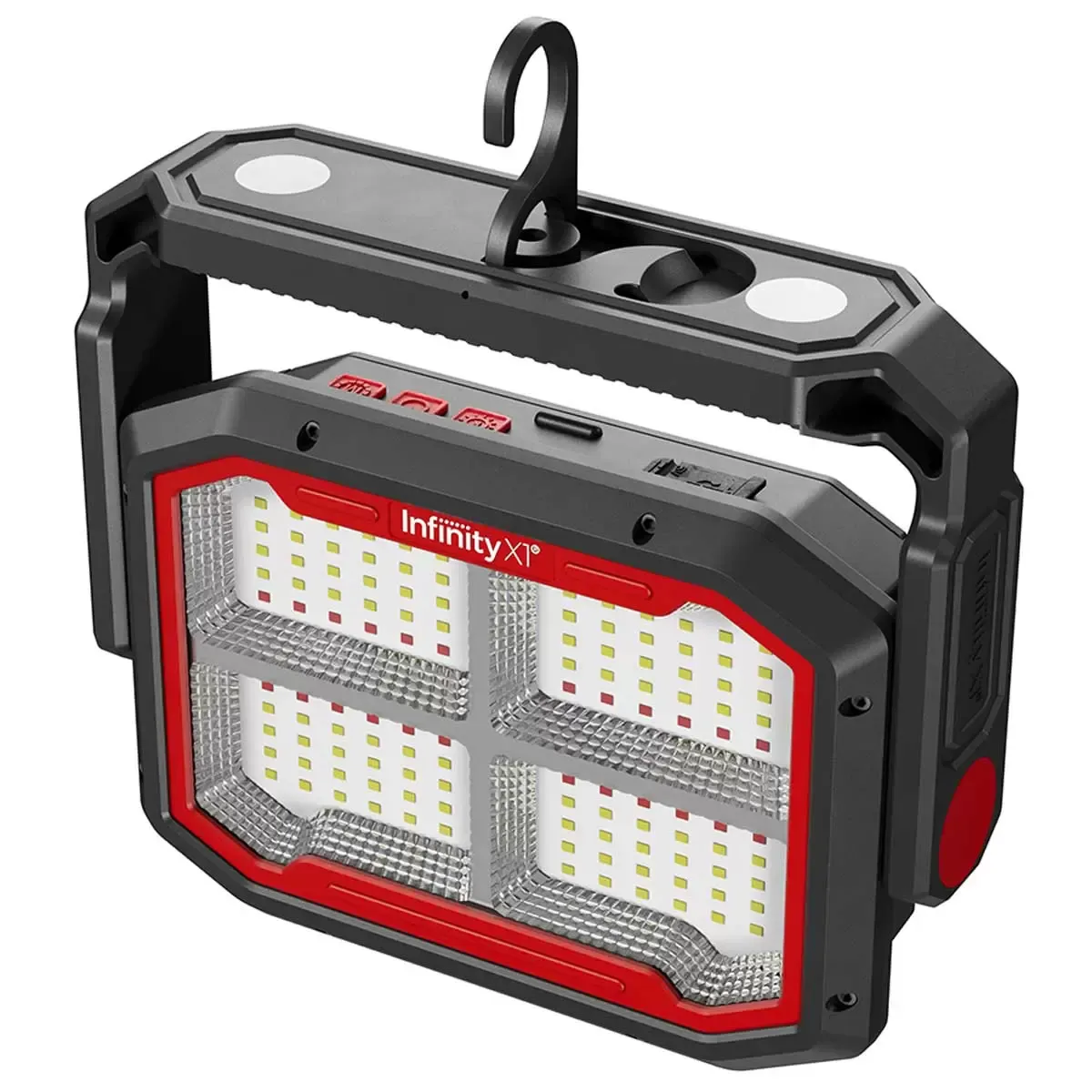 Black Dual Powered Solar Work Light 3000 Lumen with Adjustable Kelvin Settings view 6