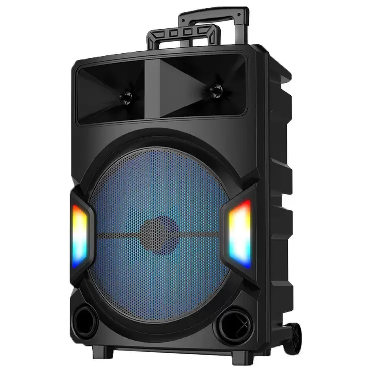 150W Bluetooth Karaoke & PA System Black with LED Lights and Remote Control view 2