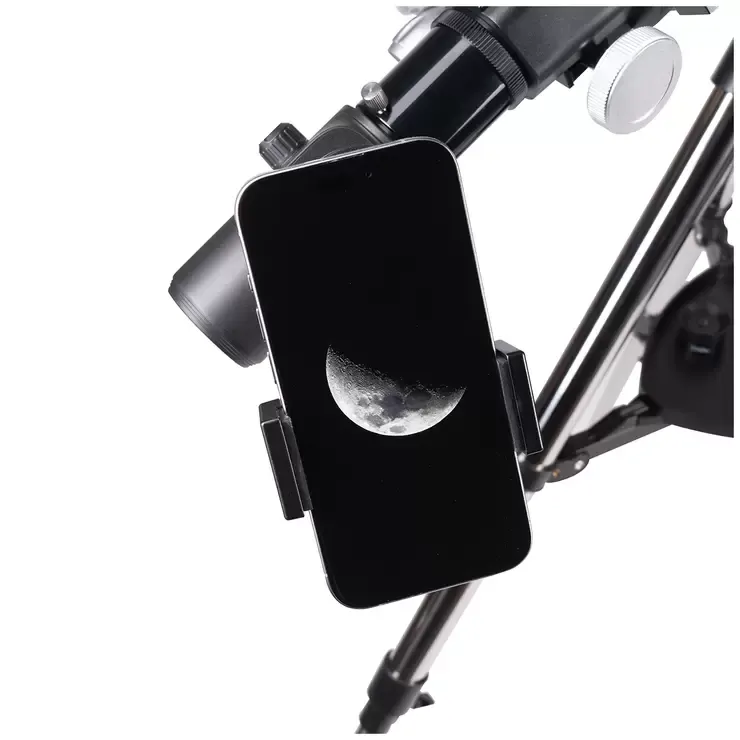 Black 102mm Astrophotography StarApp Telescope with Smartphone Adapter and Tripod view 8