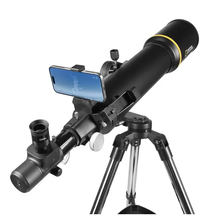 Black 102mm Astrophotography StarApp Telescope with Smartphone Adapter and Tripod view 10