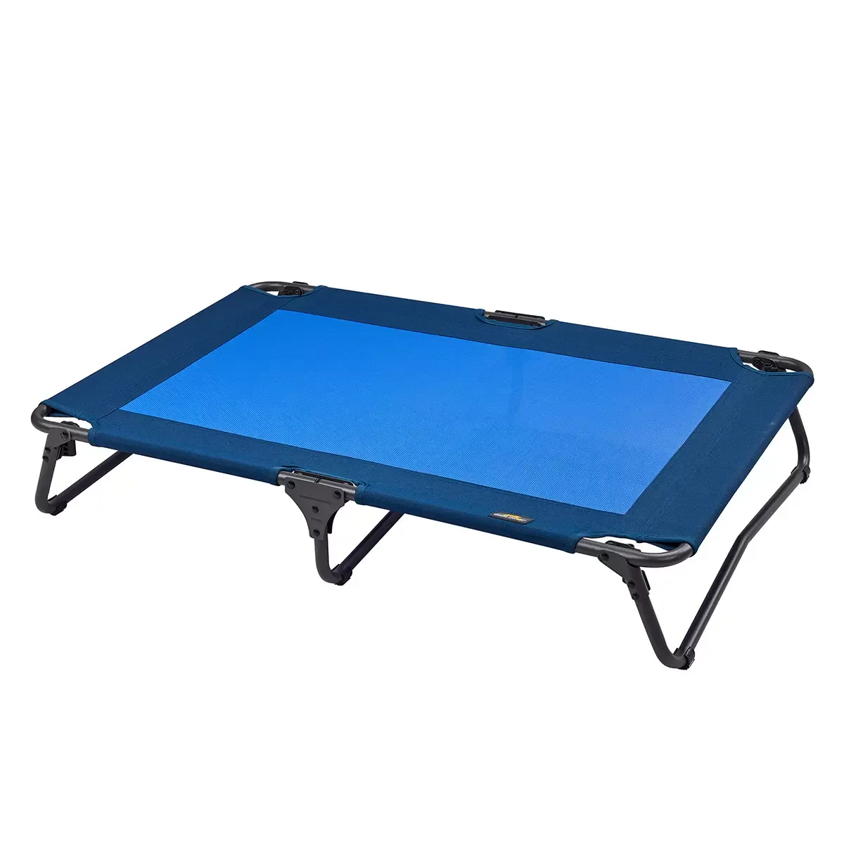 Navy Pet Canopy Cot 99cm - Durable Mesh Fabric with Shade Canopy view 2