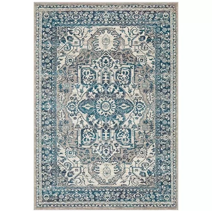 Blue Indoor Rug 400 x 300cm - Soft Material for Home Use — image 1