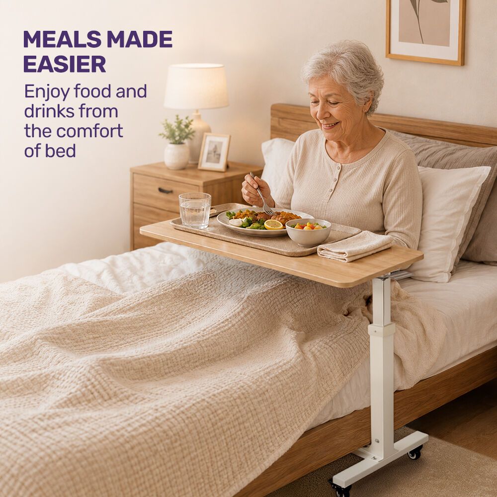 EQUIPMED Overbed Table with Gas Lift view 3
