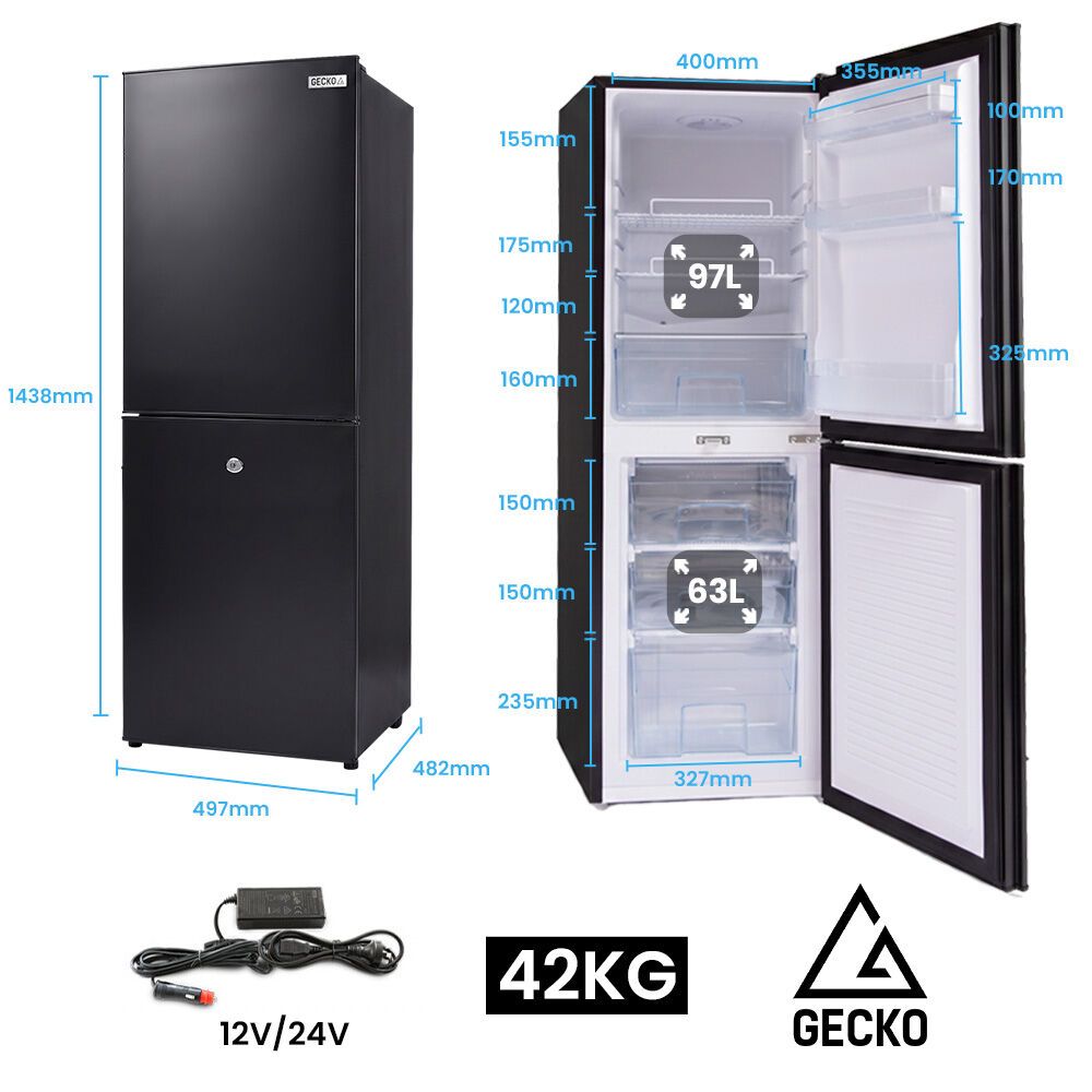 GECKO 160L Upright Portable Fridge view 15