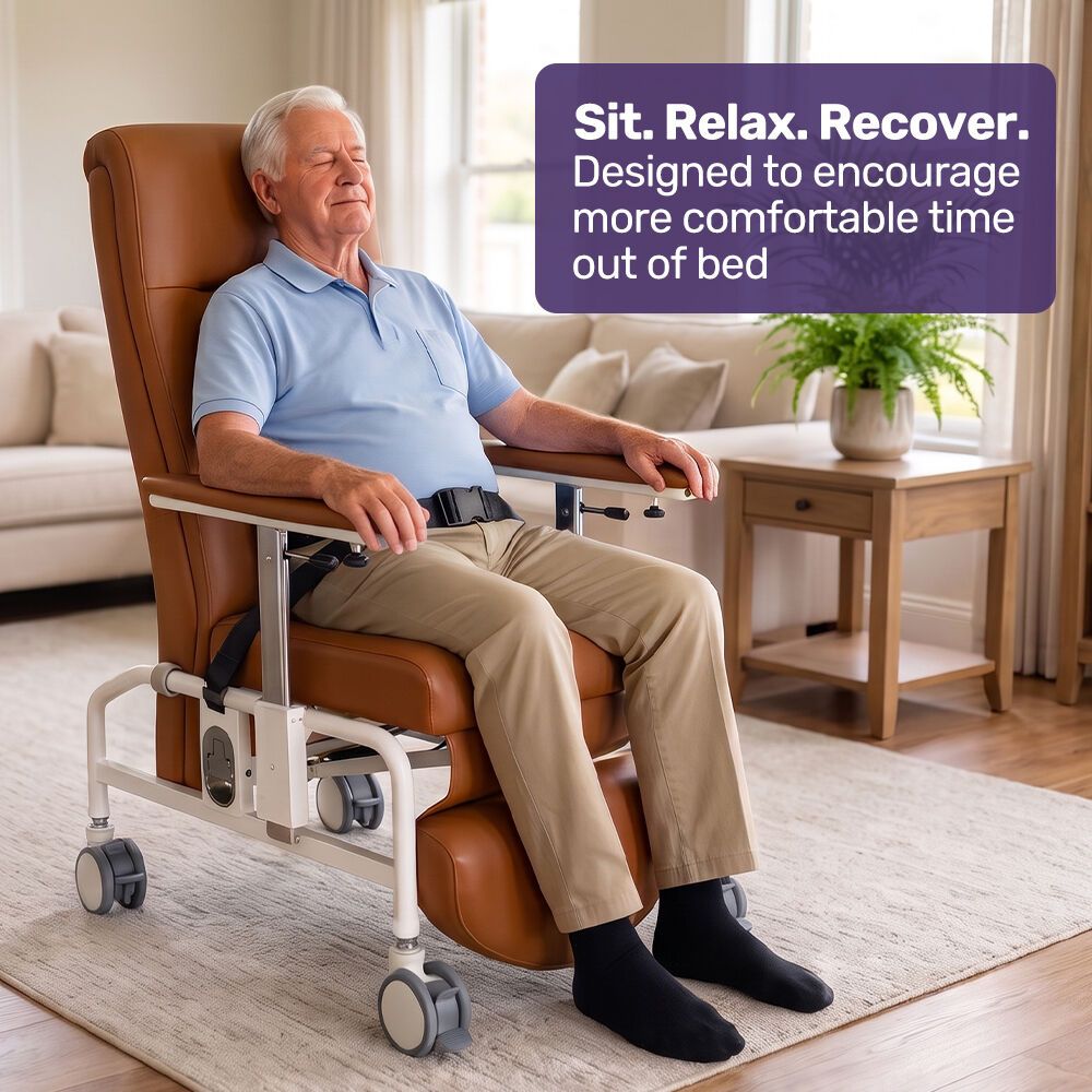 EQUIPMED Mobile High-Back Reclining Day Chair view 2