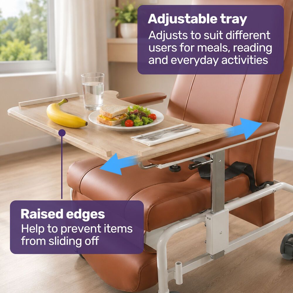 EQUIPMED Mobile High-Back Reclining Day Chair view 5