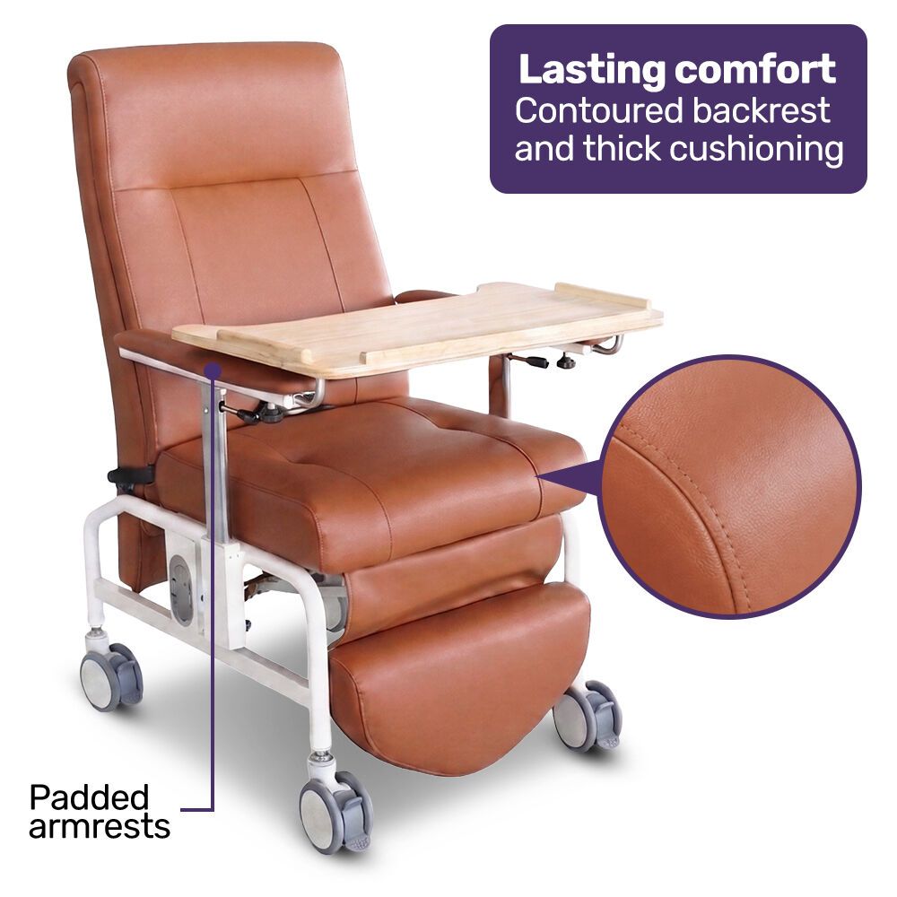 EQUIPMED Mobile High-Back Reclining Day Chair view 8