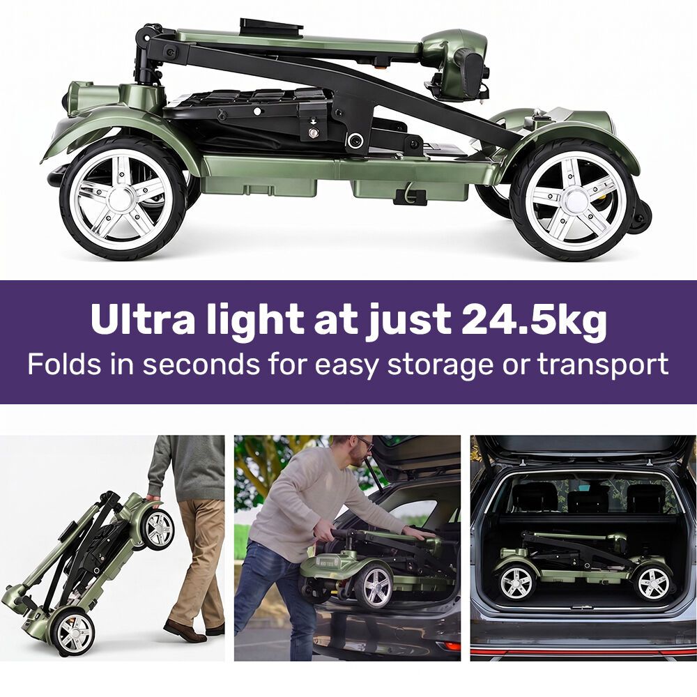 EQUIPMED SmartPacer+ Ultra-Lightweight Mobility Scooter w/ Li-ion Battery view 2
