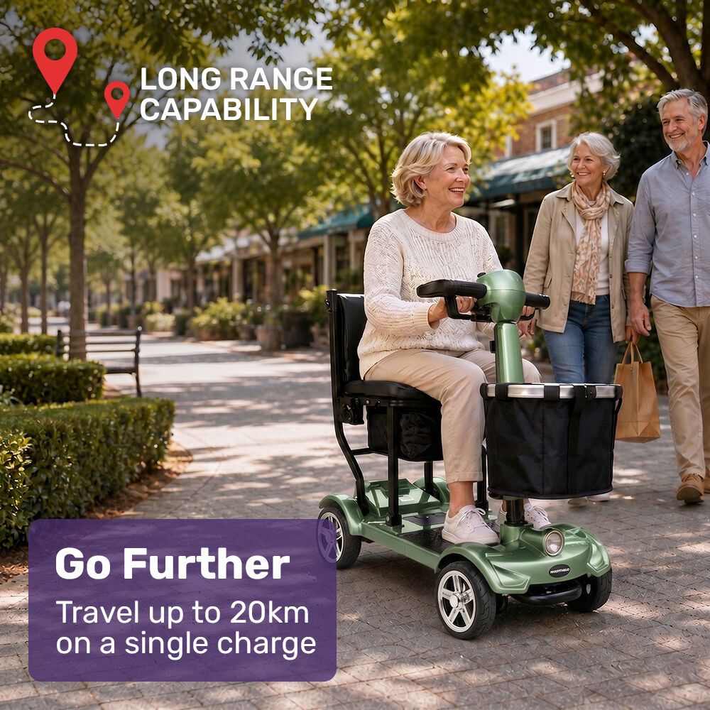 EQUIPMED SmartPacer+ Ultra-Lightweight Mobility Scooter w/ Li-ion Battery view 3
