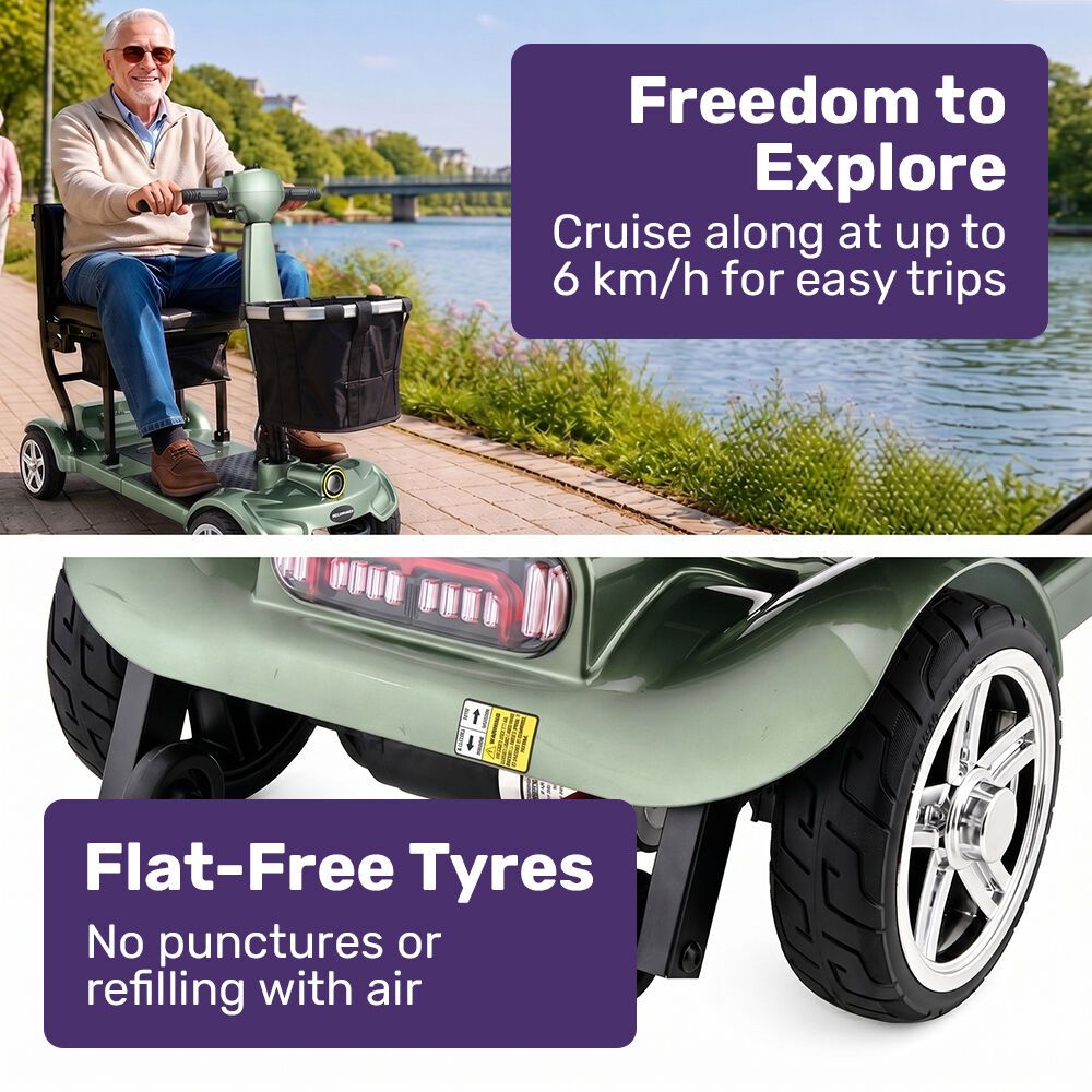 EQUIPMED SmartPacer+ Ultra-Lightweight Mobility Scooter w/ Li-ion Battery view 5