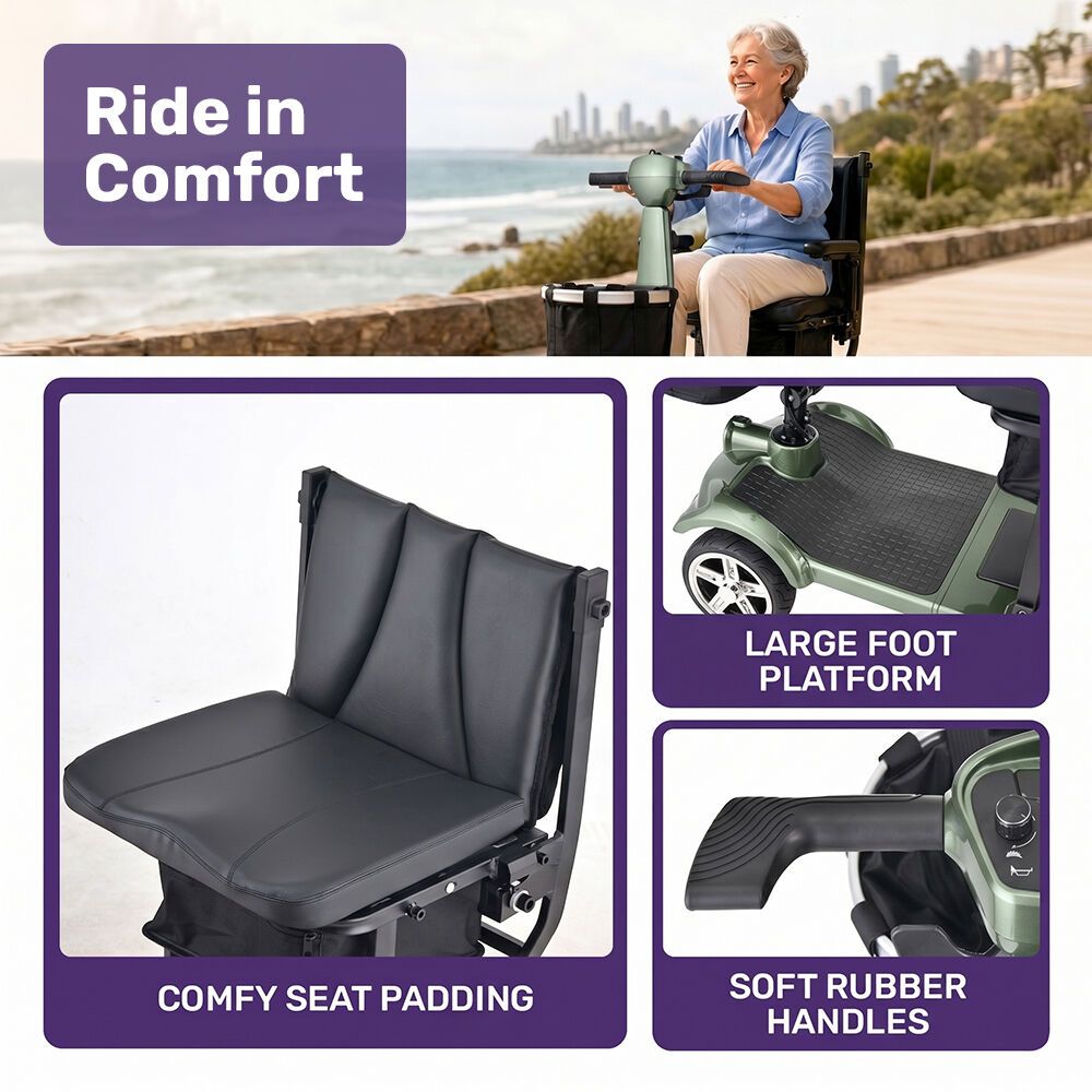 EQUIPMED SmartPacer+ Ultra-Lightweight Mobility Scooter w/ Li-ion Battery view 6