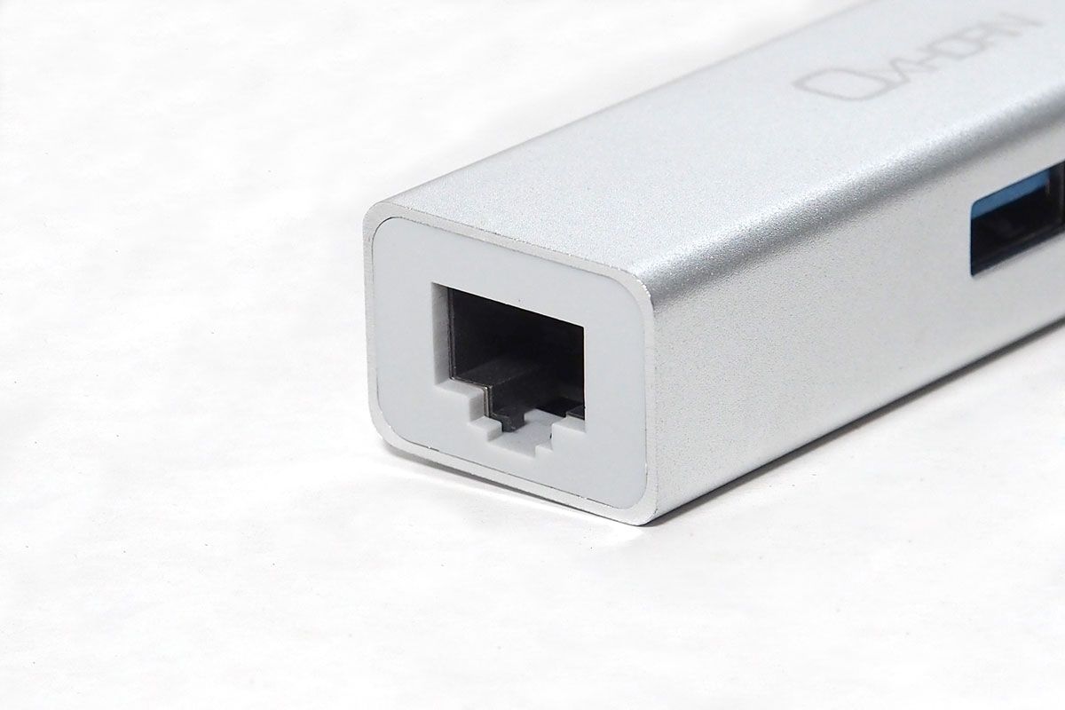 OXHORN USB-H3L USB 3.0 Hub+Gigabit LAN view 3