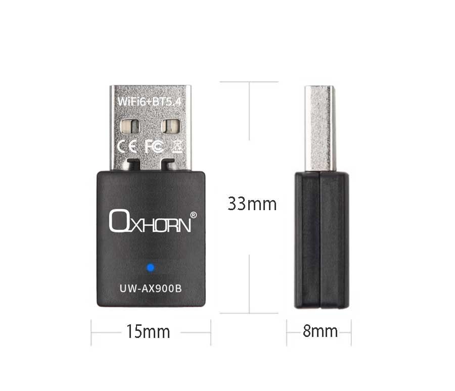 OXHORN UW-AX900B USB AX900 + Bluetooth 5.4 Adapter view 3
