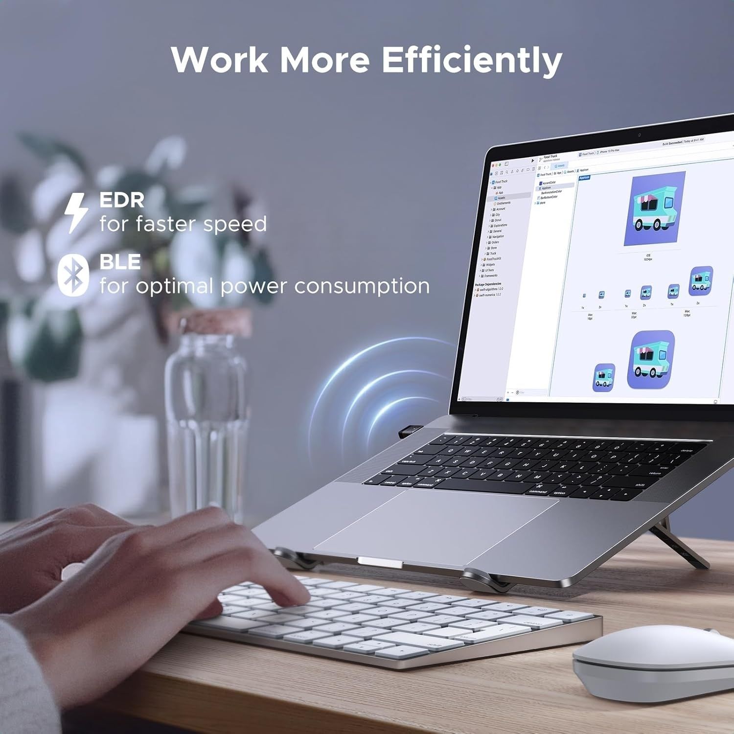 UGREEN 75073 Bluetooth 6.0 USB Dongle Adapter 20m Range view 4