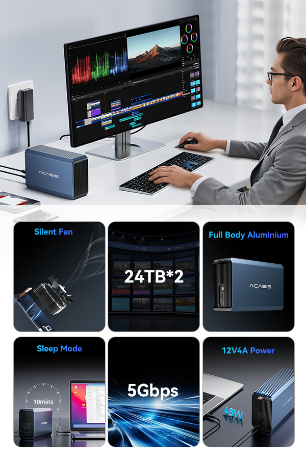 ACASIS EC-7352 Dual bays 2.5/3.5&quot view 5