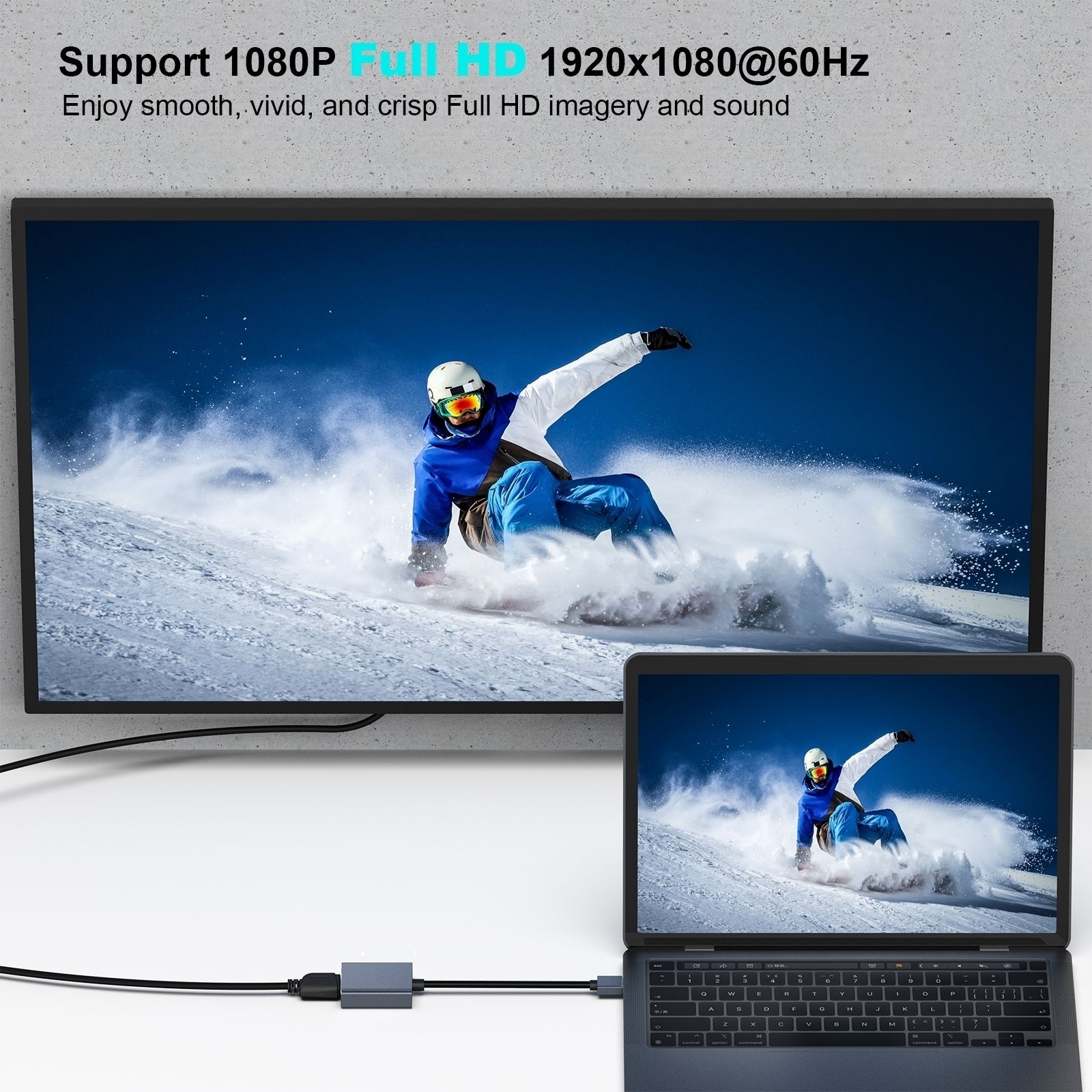 BENFEI 000334GY USB 3.0 to HDMI Adapter view 5