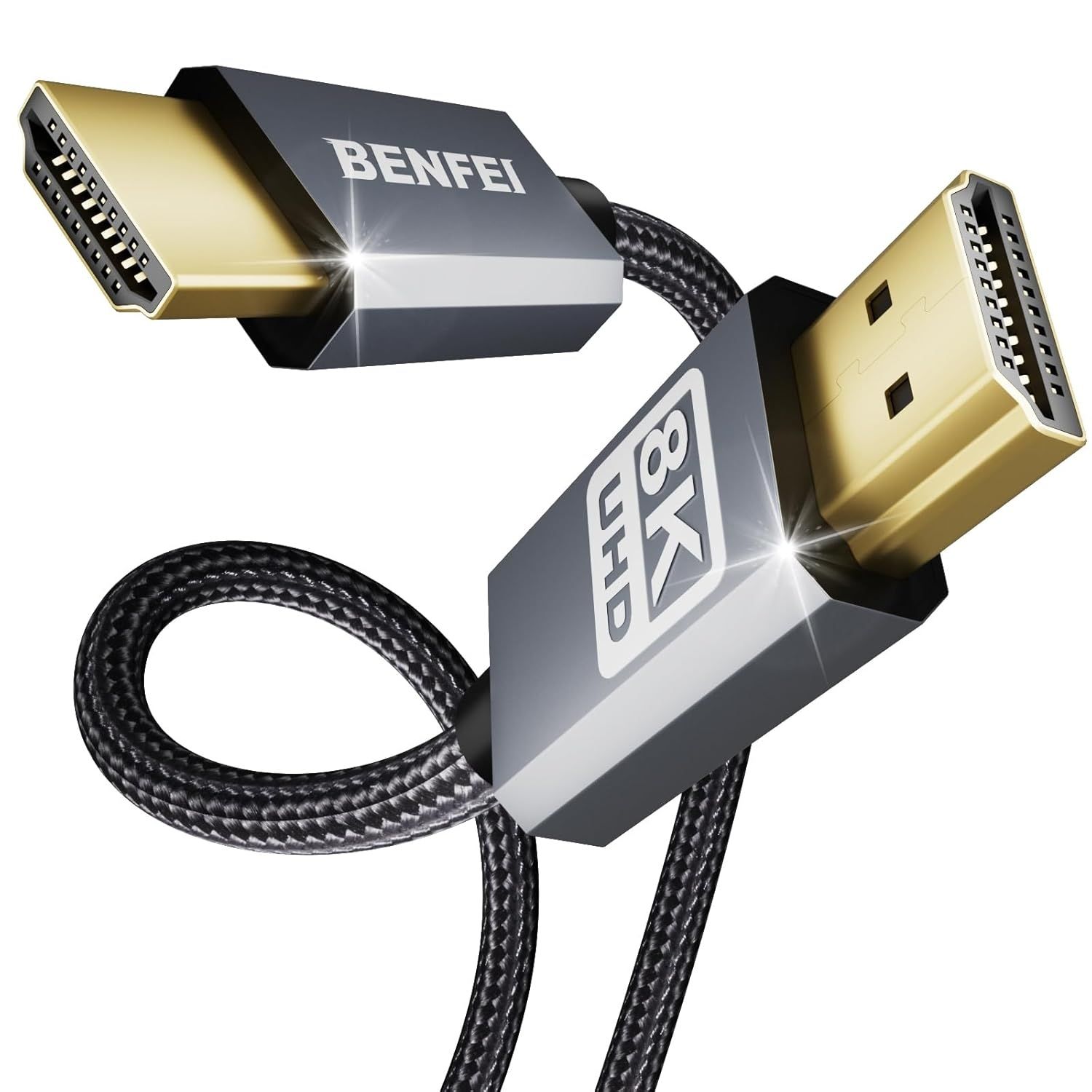 BENFEI 000358GY-10M 8K V2.1 HDMI Male to HDMI Male Cable