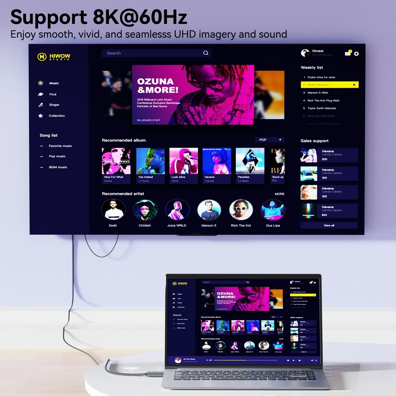 BENFEI 000419GY 8K DisplayPort V1.4 to HDMI V2.1 Aluminum Shell view 4