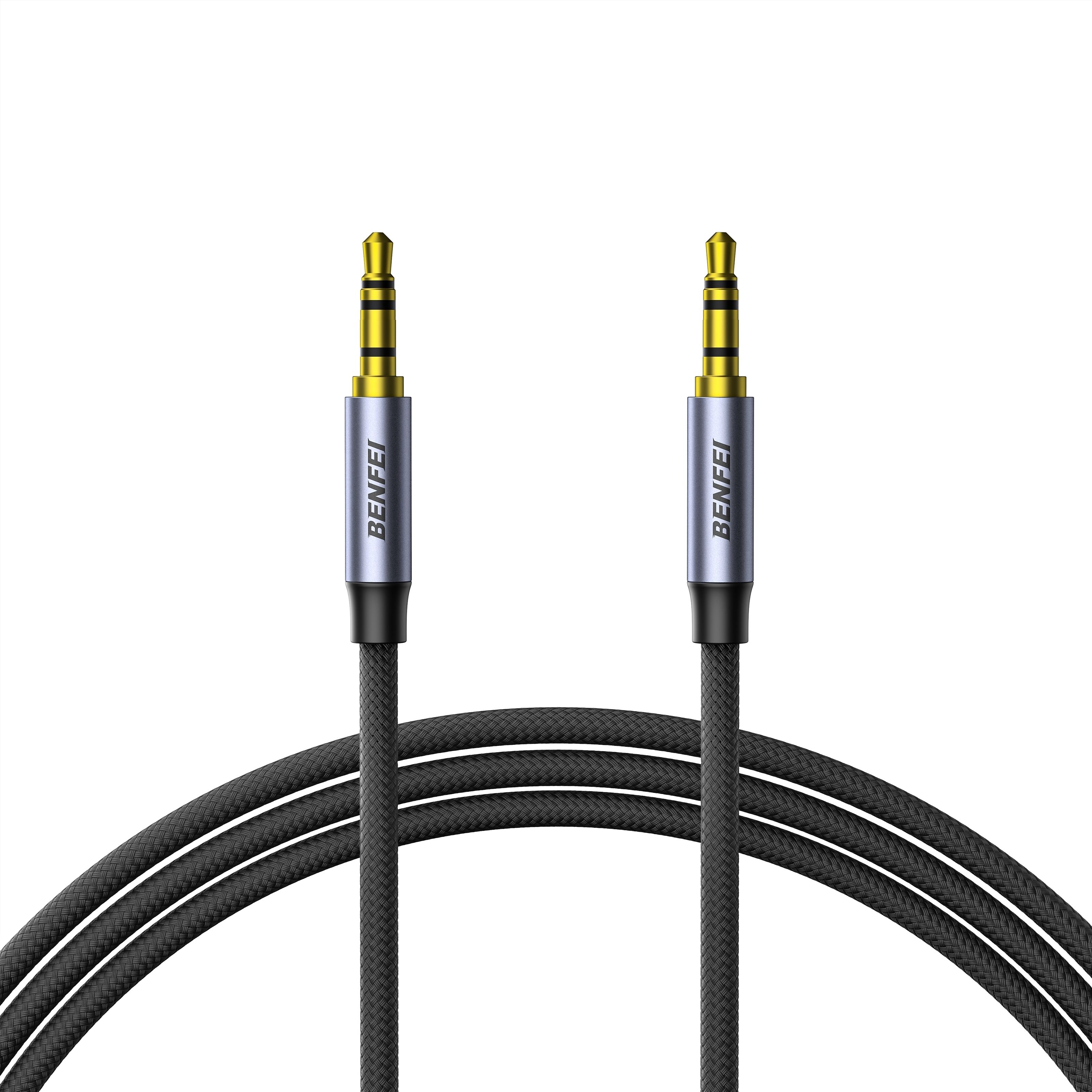 BENFEI 000427GY-2M 3.5mm TRRS Male to Male Audio Cable
