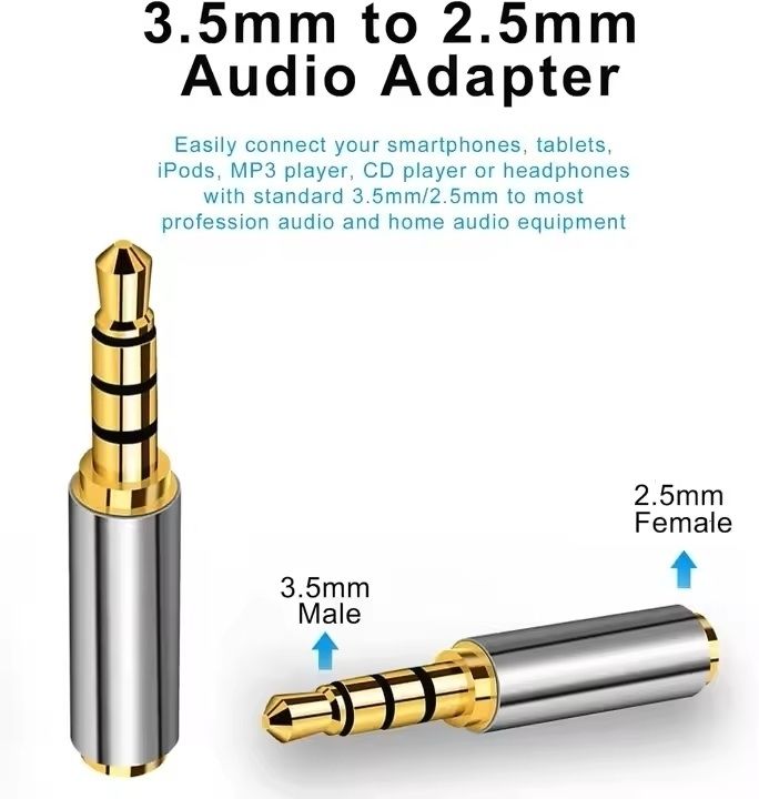 BENFEI 000440SL 3.5mm Male to 2.5mm Female Adapter view 3
