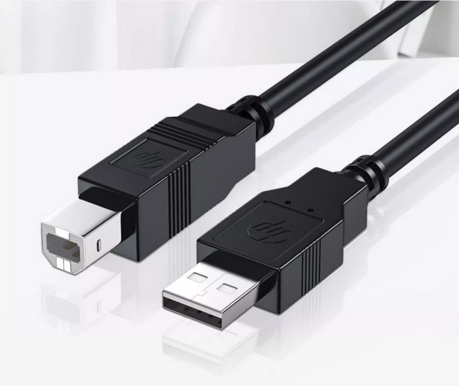 HP DHC-PT100-3M USB-A to USB-B v2.0 cable 3M Black view 2