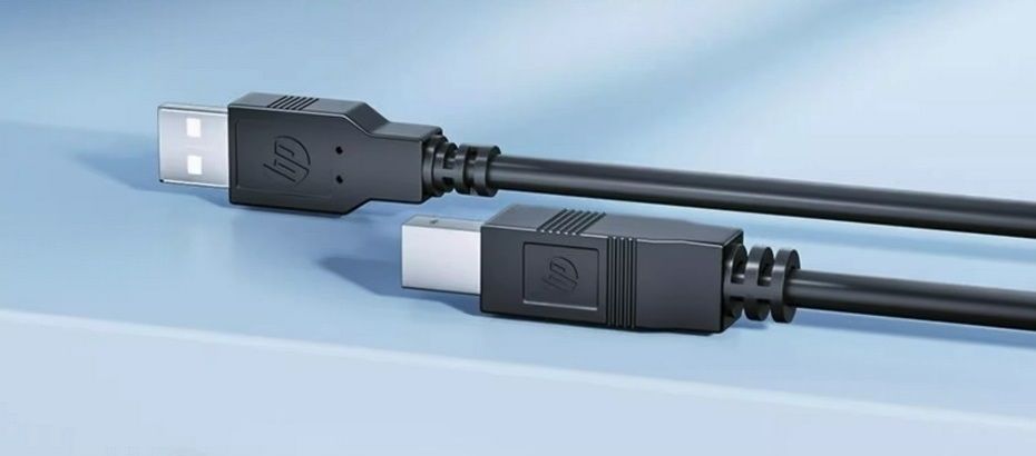 HP DHC-PT100-1.5M USB-A to USB-B v2.0 cable 1.5M Black view 3