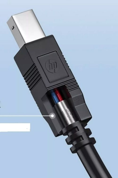 HP DHC-PT100-1.5M USB-A to USB-B v2.0 cable 1.5M Black view 4