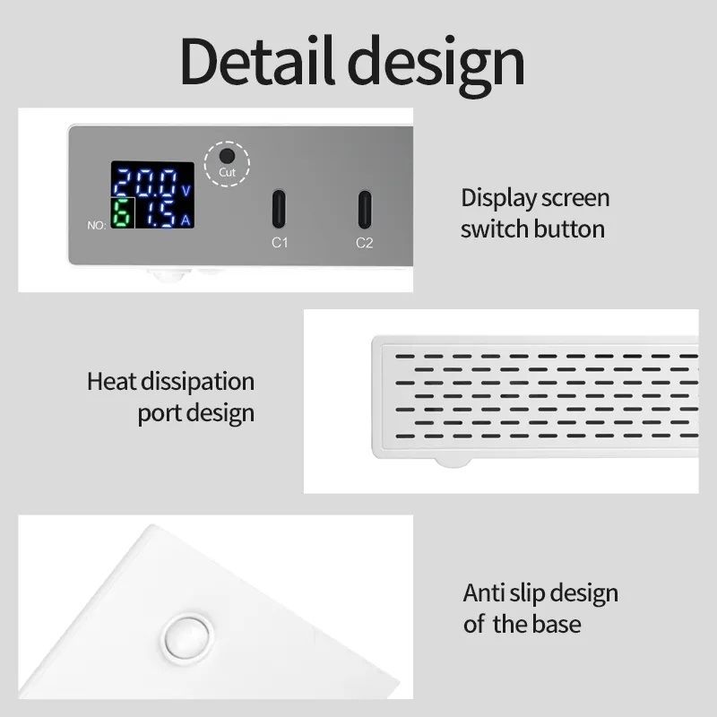 INTACT WLX-X6P 6-port USB-C multi-function PD charger view 5