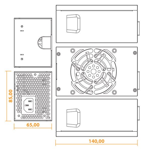 SEASONIC SSP-300TGS Active PFC TFX 300W Power Supply view 5