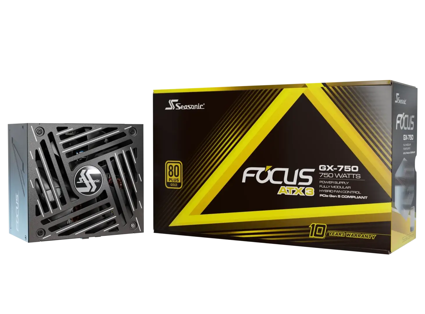 Seasonic 750W Focus GX-750 V4 Fully-Modular 80 PLUS Gold ATX3.1/PCIe 5.1 PSU view 10