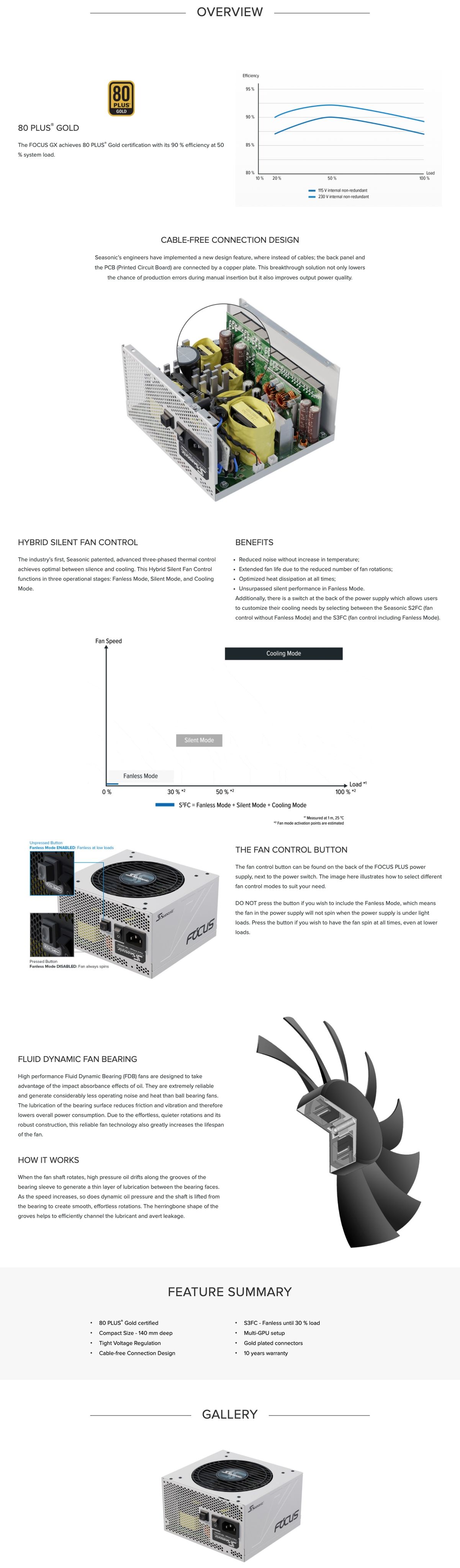 SEASONIC FOCUS GX (ONESEASONIC) WHITE EDITION GX-750 (SSR-750FX WHITE) 750W 80 view 9