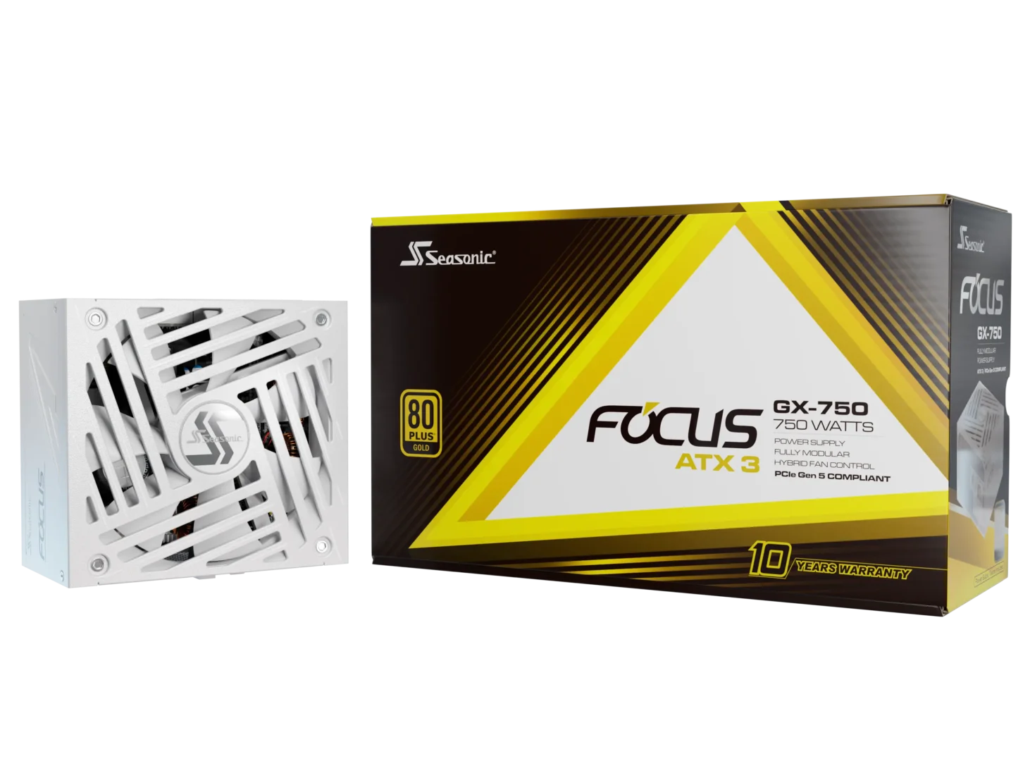 Seasonic 750W FOCUS GX-750 V4 White ATX 3.1 view 4