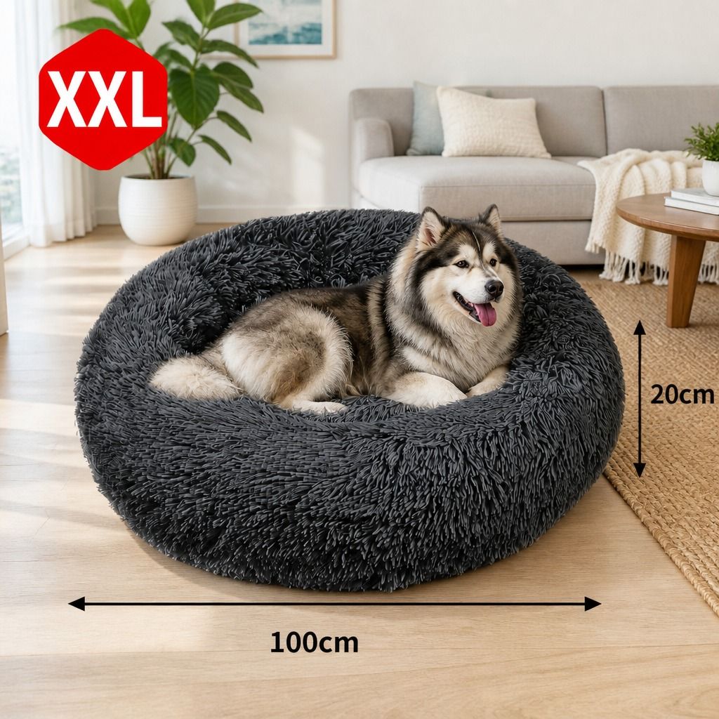 Dog Pet Cat Mat Puppy Warm Soft Cotton Washable Reusable Calming Bed Dark Gray view 3