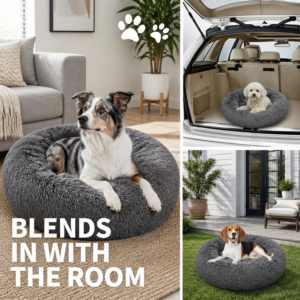 Dog Pet Cat Mat Puppy Warm Soft Cotton Washable Reusable Calming Bed Dark Gray view 10