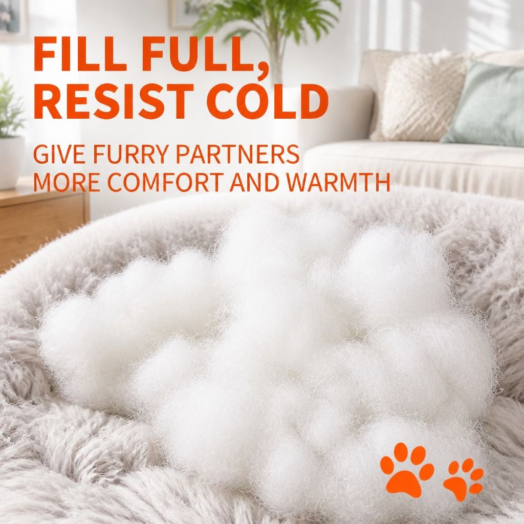 Pet Dog Bedding Warm Plush Round Comfortable Nest Sleeping kennel Coffee M 70cm view 7