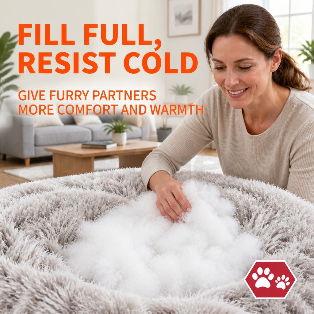 Pet Bed Dog Cat Large Beds Calming Warm Soft Cushion Mattress Plush Comfy 90cm view 7