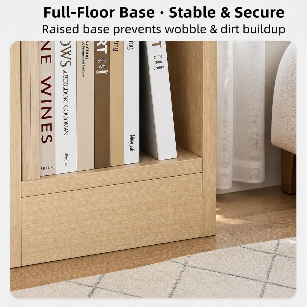 HYGGO Wooden Bedside Table Nightstand Drawer Storage Minimalist Multi-Functional view 8