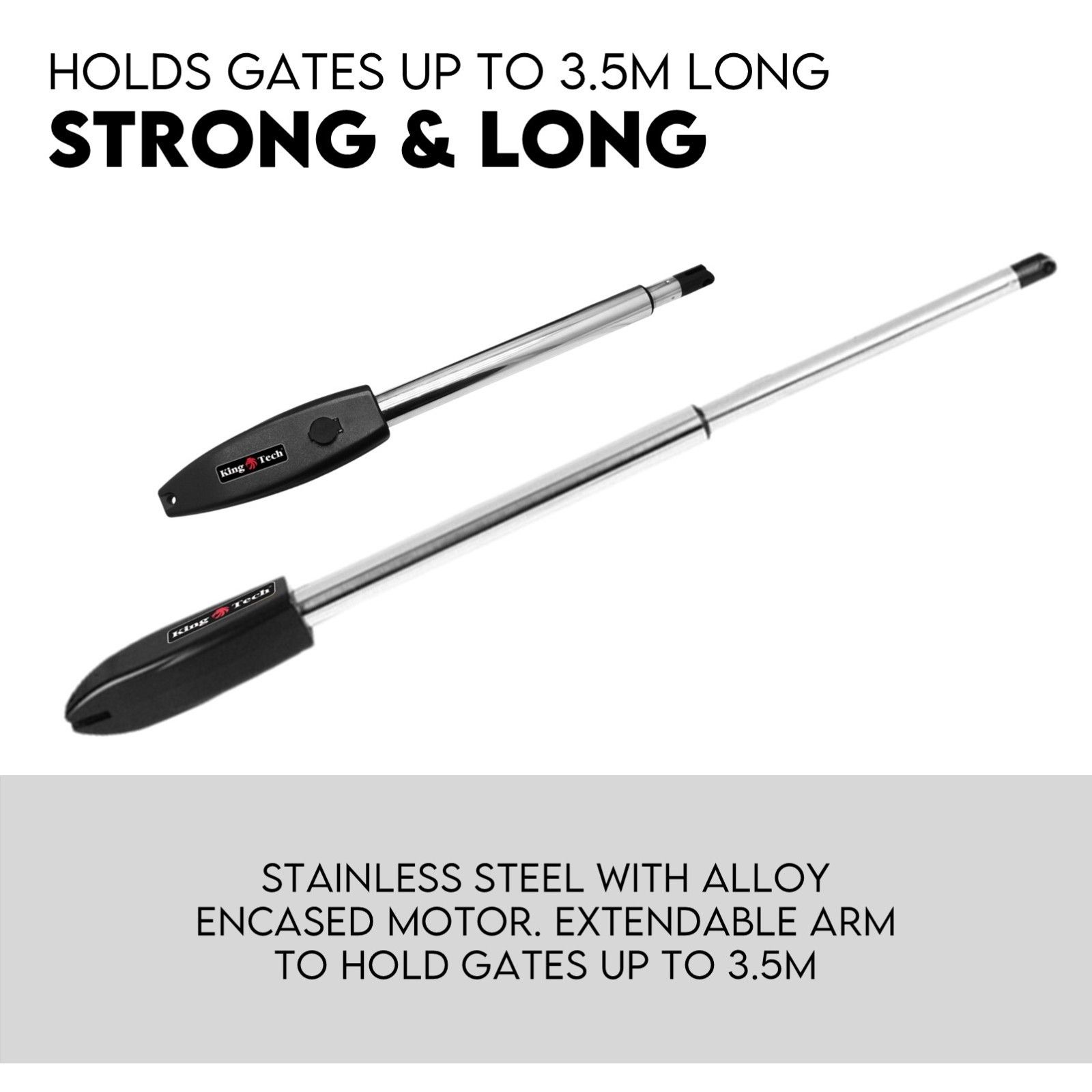Double Swing Gate Opener Automatic Full Solar Power Kit Remote Control view 6