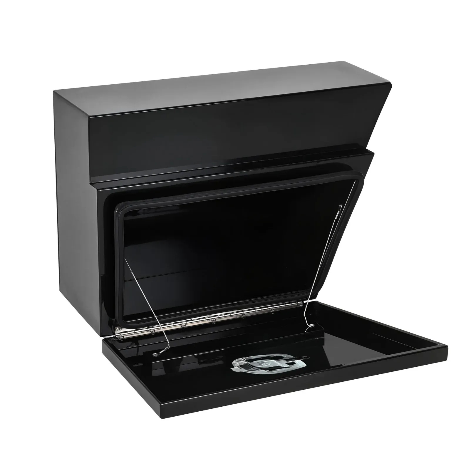 Under Tray Tool Box Underbody Pair Set 600mm Black Aluminium view 5