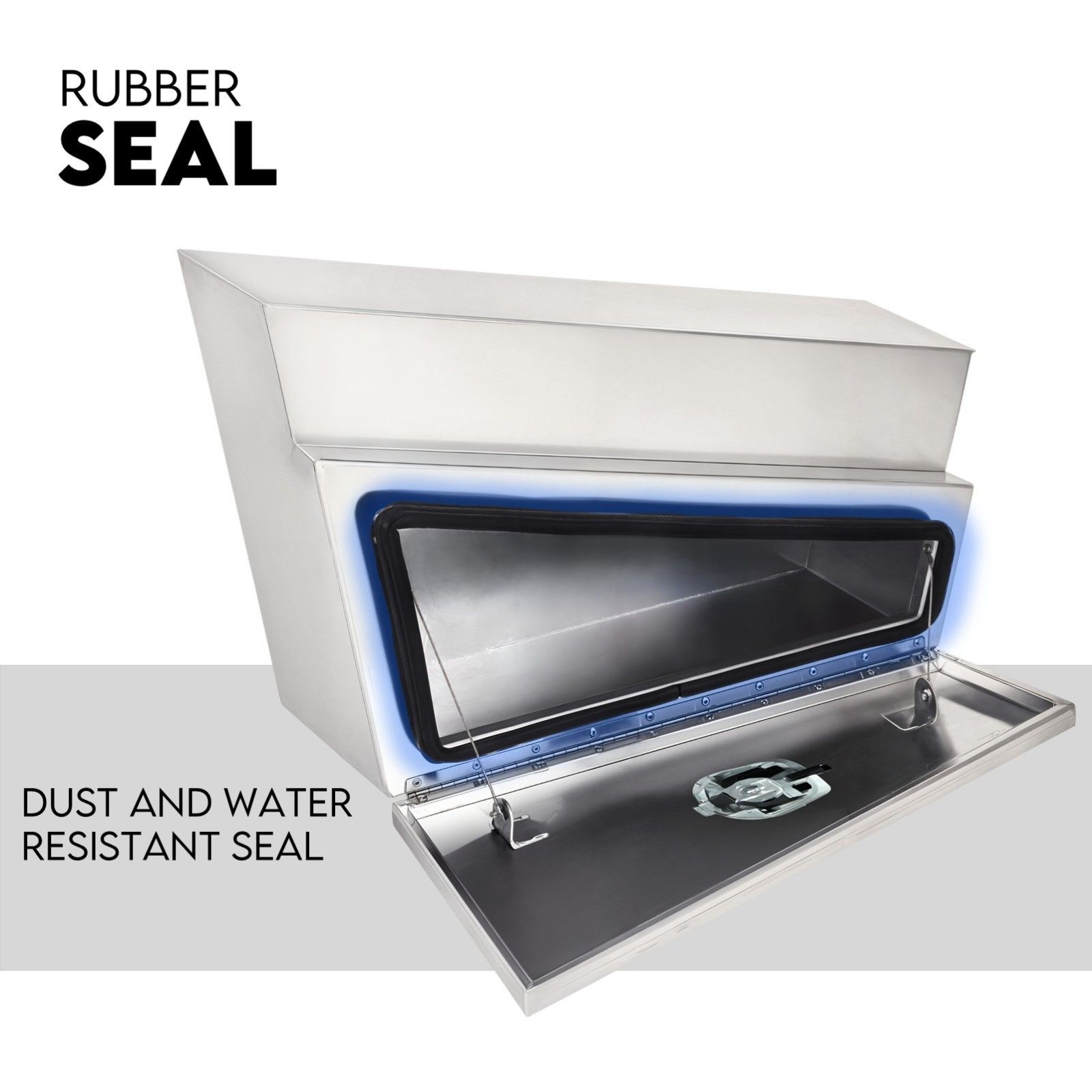 Under Tray Tool Box Underbody Pair Set 750mm Aluminium view 4
