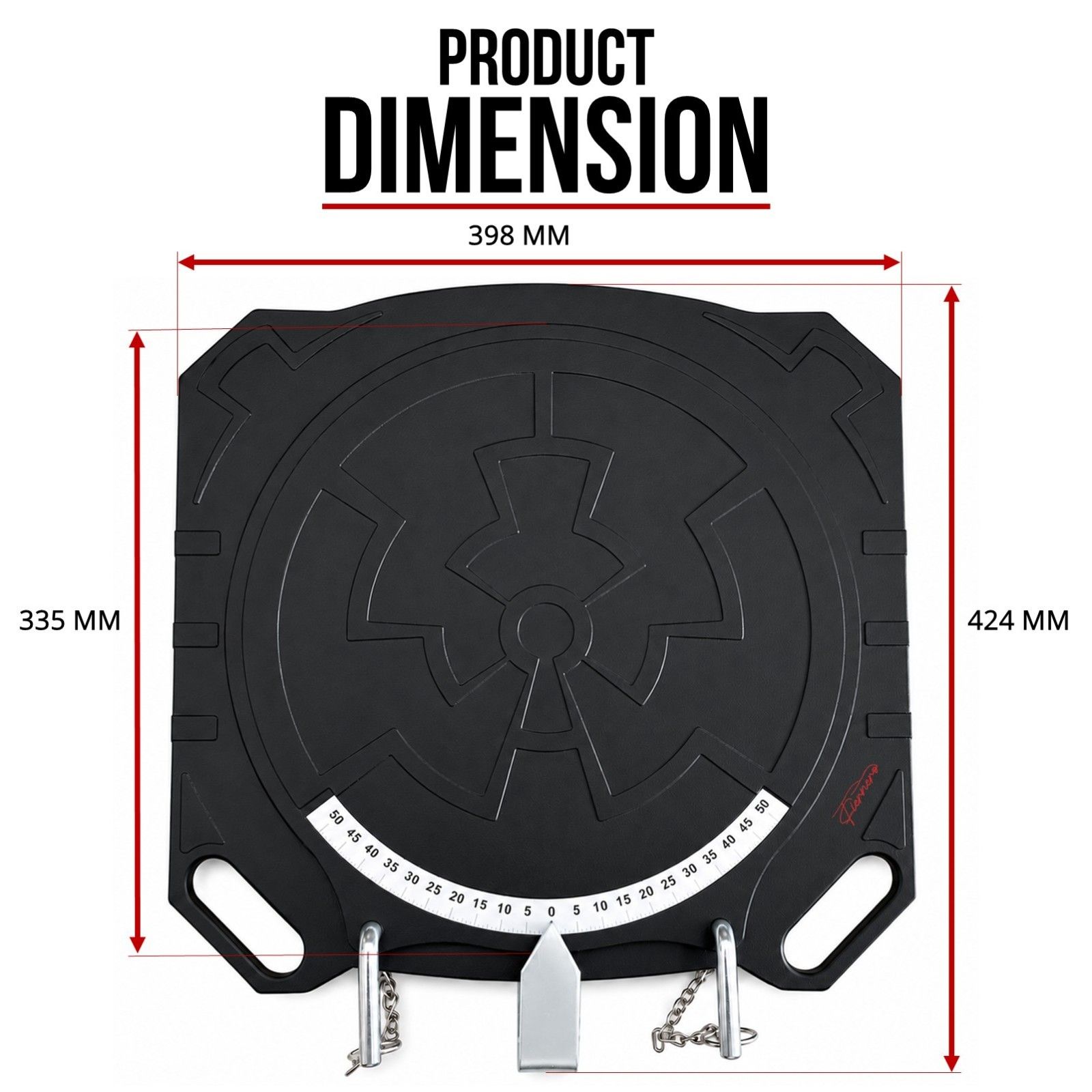2 pc Aluminum Wheel Alignment Turntable Pair 360° Rotating Turn Plate 2 Ton view 8