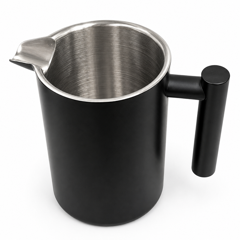 Black French Press Coffee Maker 350ml with Coffee Bean Can + Extra Filter Gift Set view 8