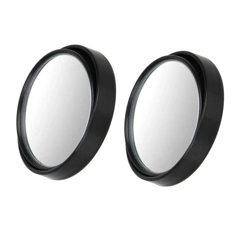 2X Blind Spot Car Mirror 360 Wide Angle Adjustable Rear Side View Convex Black view 2