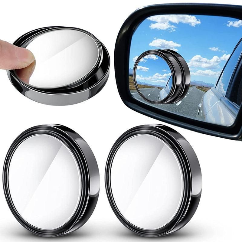 2X Blind Spot Car Mirror 360 Wide Angle Adjustable Rear Side View Convex Black view 3