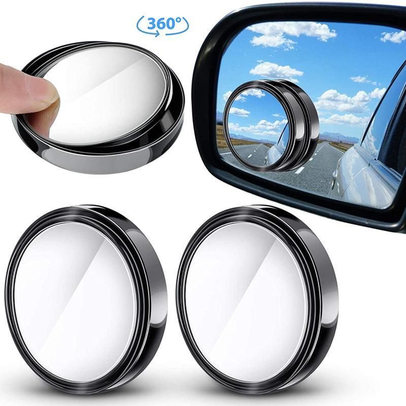 2X Blind Spot Car Mirror 360 Wide Angle Adjustable Rear Side View Convex Black view 8